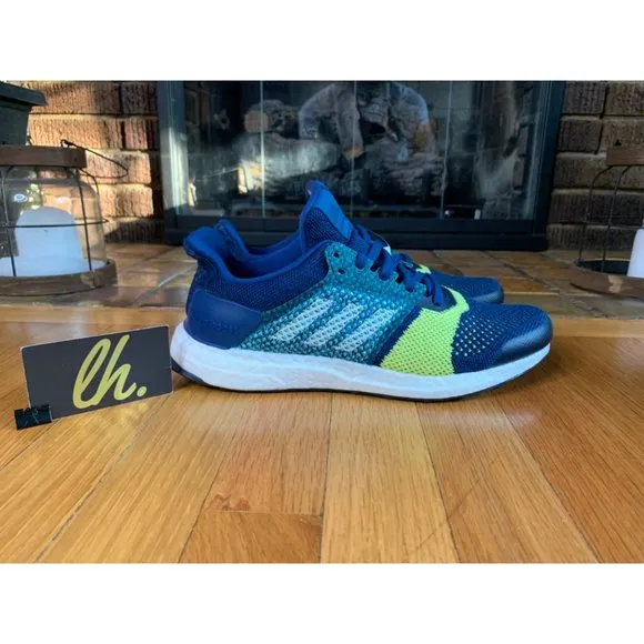Size 8.5 Adidas Ultra Boost ST Legend Marine Blue Athletic Running Shoes B37695