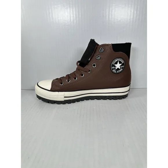 Size 9.5 Converse Chuck Taylor All Star City Trek Waterproof Mens Sneakers Brown