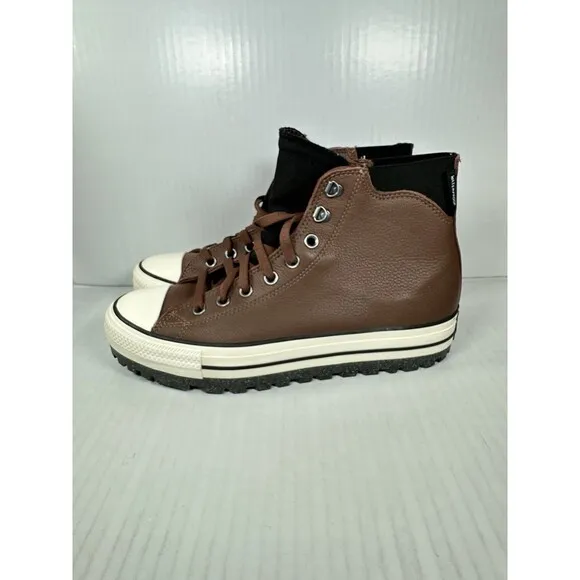 Size 9.5 Converse Chuck Taylor All Star City Trek Waterproof Mens Sneakers Brown