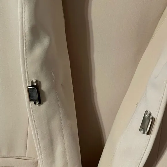 Size 14‎ two piece Bernard Hoktzman cream beige long sleeve blazer skirt set