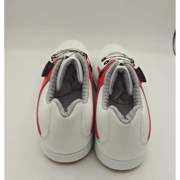 Sjednite Golf Shoes Mens 42 White Red Spikeless Comfortable Activewear Preppy