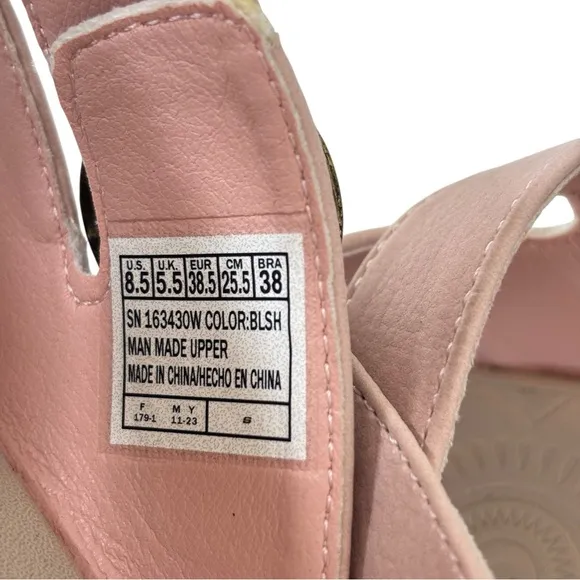 Skechers Easy Going Adjustable Vegan Sandals Sundown Blush Pink Womens Size 8.5