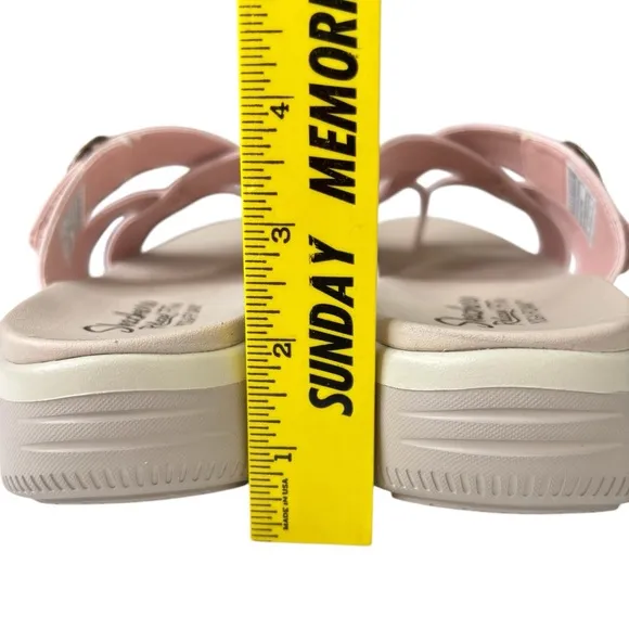 Skechers Easy Going Adjustable Vegan Sandals Sundown Blush Pink Womens Size 8.5