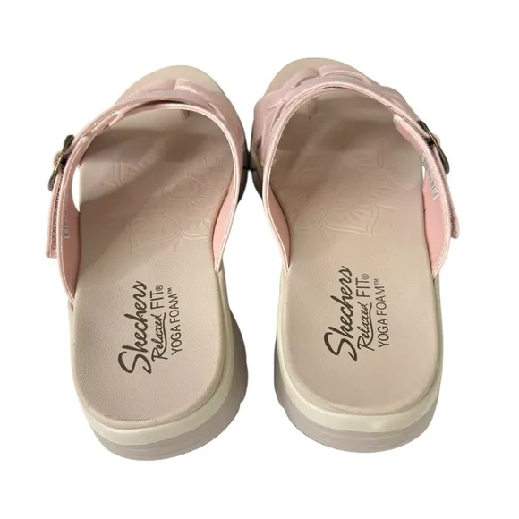 Skechers Easy Going Adjustable Vegan Sandals Sundown Blush Pink Womens Size 8.5