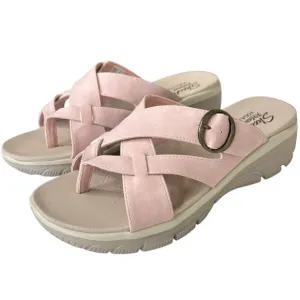 Skechers Easy Going Adjustable Vegan Sandals Sundown Blush Pink Womens Size 8.5