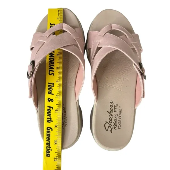 Skechers Easy Going Adjustable Vegan Sandals Sundown Blush Pink Womens Size 8.5