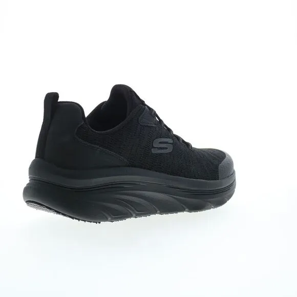 Skechers Mens D'Lux Walker Pensive Black Shoes (NWT)