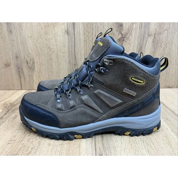 Skechers Relment Pelmo 64869 Men's Size 12 Relaxed Fit Waterproof Hiking Boots