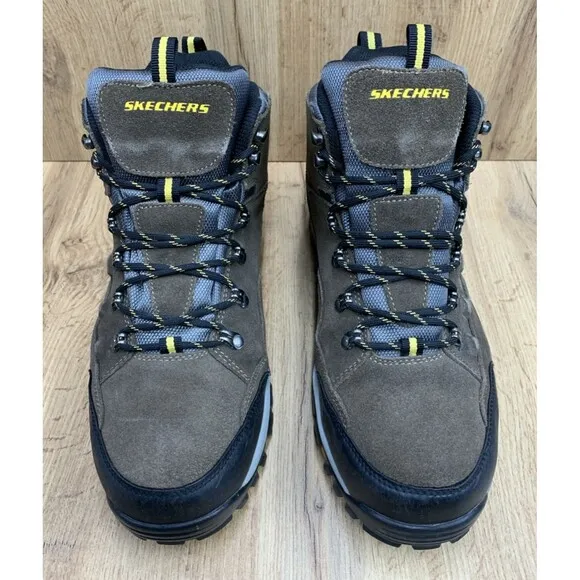 Skechers Relment Pelmo 64869 Men's Size 12 Relaxed Fit Waterproof Hiking Boots