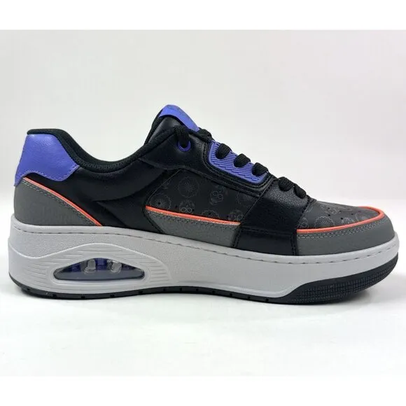 Skechers Street Dia De Los Muertos Men 10.5 Black Purple Shoes 183914 / BKMT New
