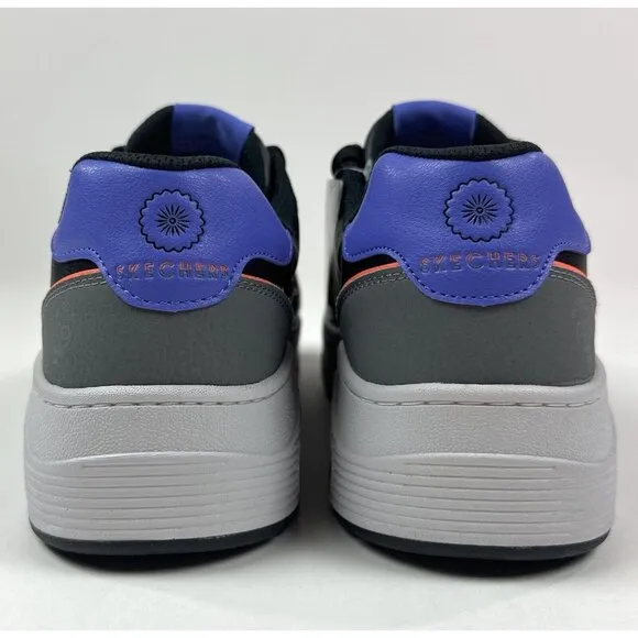 Skechers Street Dia De Los Muertos Men 10.5 Black Purple Shoes 183914 / BKMT New