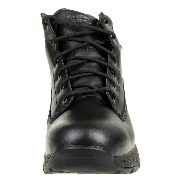 Skechers Men's Leather Boot Shoes sz 9 Waterproof NEW #K412