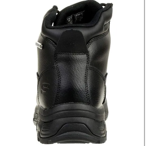 Skechers Men's Leather Boot Shoes sz 9 Waterproof NEW #K412