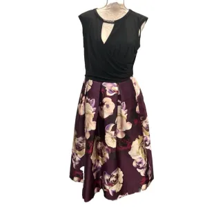 SLNY  Women's Missy Front Hi-Low Floral  Dress Size 12 Cocktail Pockets
