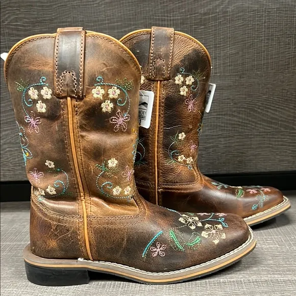 Smoky Mountain Youth Floralie Western/Cowboy Boots (Brown) - Size 2