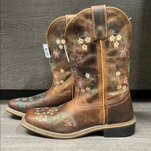 Smoky Mountain Youth Floralie Western/Cowboy Boots (Brown) - Size 2