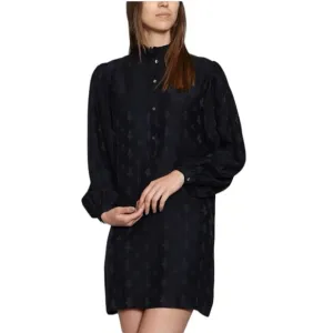 Soeur Claudette Silk Shift Dress Navy Size XXS