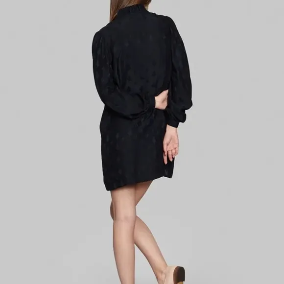 Soeur Claudette Silk Shift Dress Navy Size XXS