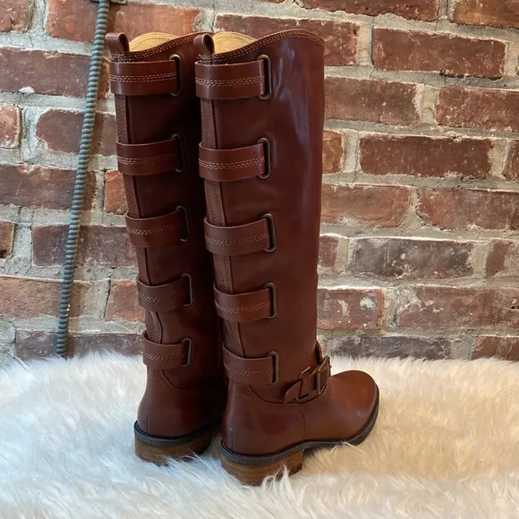 Sole Society Franzie Tall Leather Boots, Size 6.5M