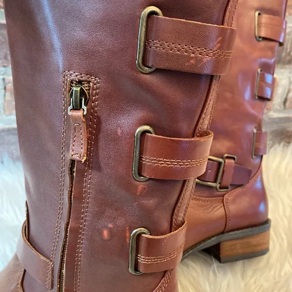 Sole Society Franzie Tall Leather Boots, Size 6.5M
