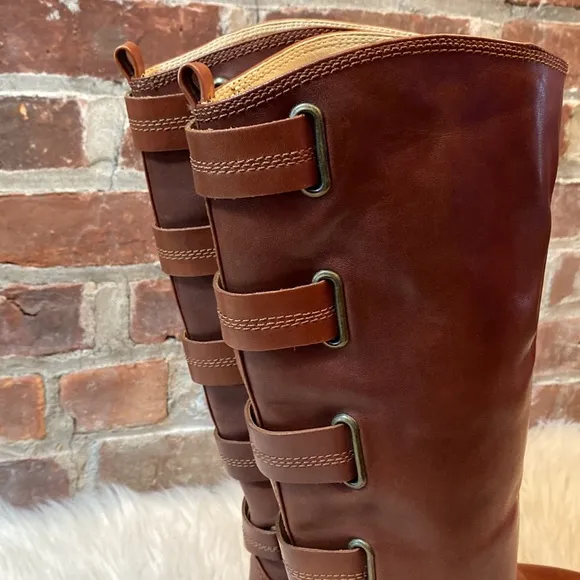Sole Society Franzie Tall Leather Boots, Size 6.5M