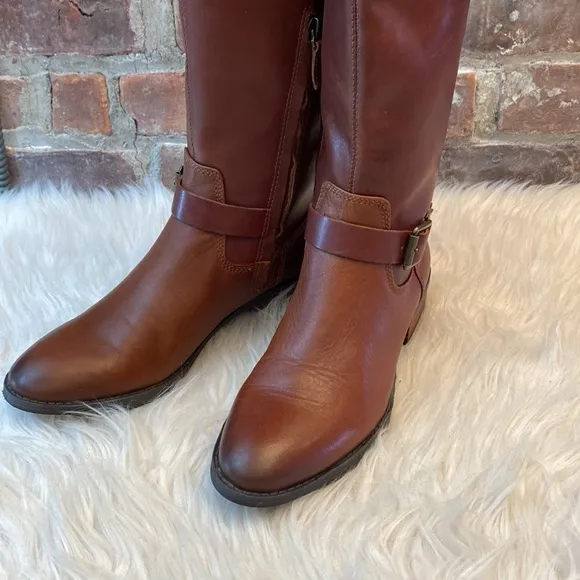 Sole Society Franzie Tall Leather Boots, Size 6.5M