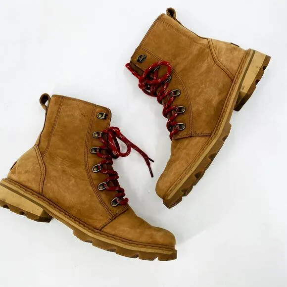 Sorel 10 Tan Lace Up Boots