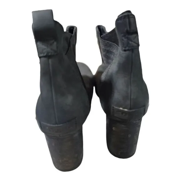 SOREL Addington Chelsea Black Nubuck Leather Ankle Boots Booties - Size 11