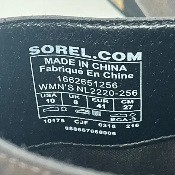Sorel Addington Mules 10 women shoes stacked heel brown leather