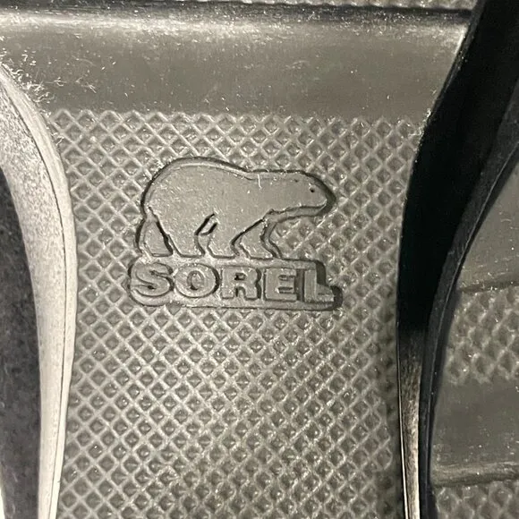 SOREL &quot;Toronto&quot; NL2115-010 Suede Wedge Ankle Boot Waterproof, Black - 9/40