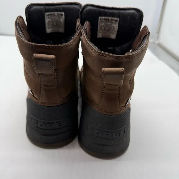 Sorel Ankeny II Boots Mens 9.5 Leather Ankle Waterproof Shoes Hiking NM3826-256