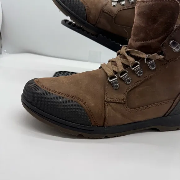 Sorel Ankeny II Boots Mens 9.5 Leather Ankle Waterproof Shoes Hiking NM3826-256