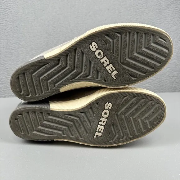 Sorel Boots Womens 10.5 Gray Dove Quarry Out N About Wedge Waterproof Suede
