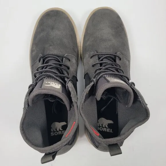 Sorel Caribou OTM  Men's Gray Waterproof Chukka Boots US Size 12 NWOT