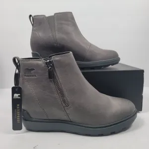 Sorel Evie II Zip Women's Gray Ankle Boots NL5025-052 US Size 7 NWB
