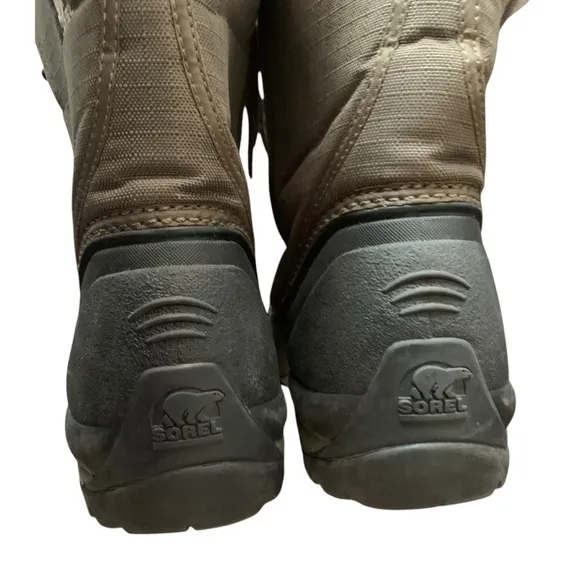 Sorel Green &amp; Black Women’s Size 8 Thinsulate Insulation Faux Fur Boots