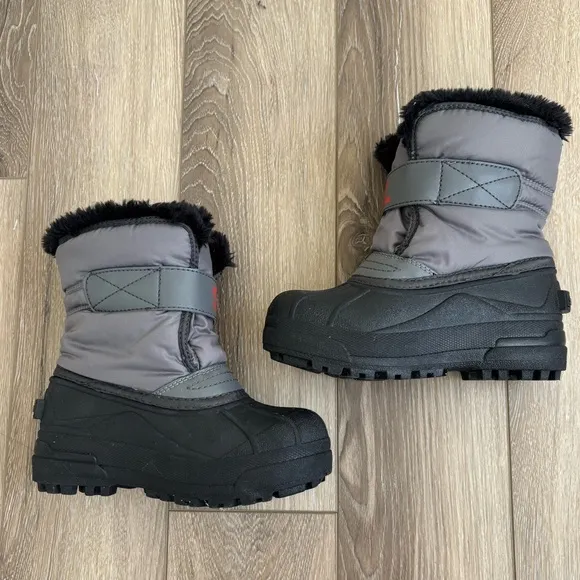 Sorel Grey Snow Commander Boots Boys Size 12
