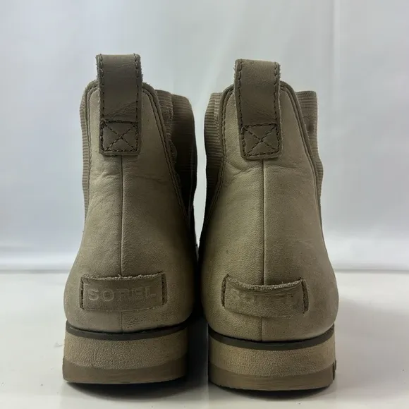 Sorel Harlow Chelsea Ash Suede Leather Women’s Ankle Boots