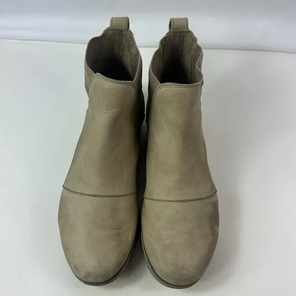 Sorel Harlow Chelsea Ash Suede Leather Women’s Ankle Boots
