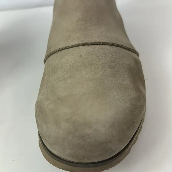 Sorel Harlow Chelsea Ash Suede Leather Women’s Ankle Boots