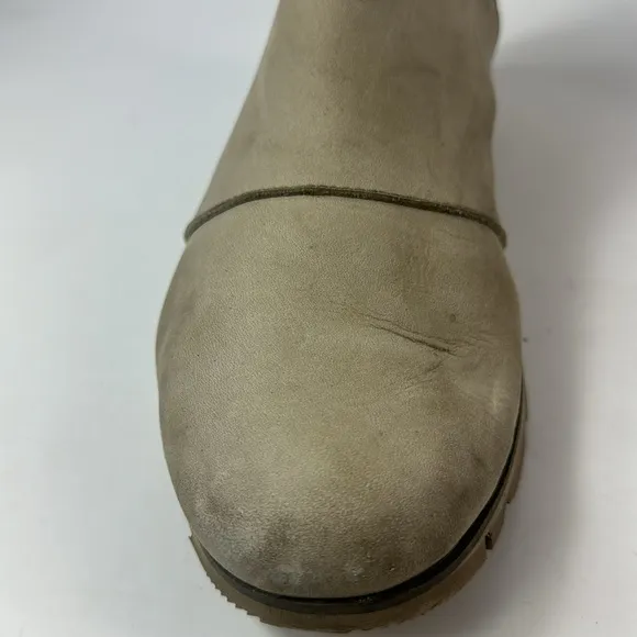 Sorel Harlow Chelsea Ash Suede Leather Women’s Ankle Boots