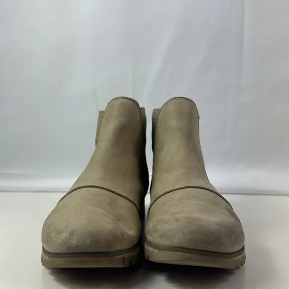 Sorel Harlow Chelsea Ash Suede Leather Women’s Ankle Boots