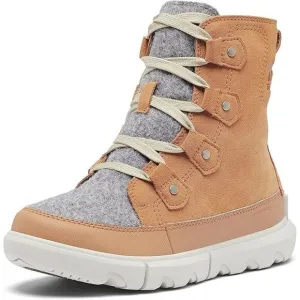 SOREL New $154 Explorer Next Joan Waterproof Tawny Brown Gray Size W 7