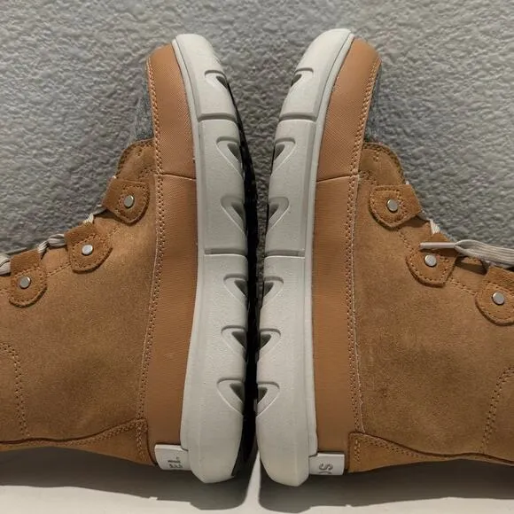 SOREL New $154 Explorer Next Joan Waterproof Tawny Brown Gray Size W 7