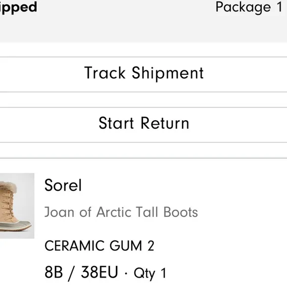 Sorel NIB Women's Tan and Gray Winter Boots