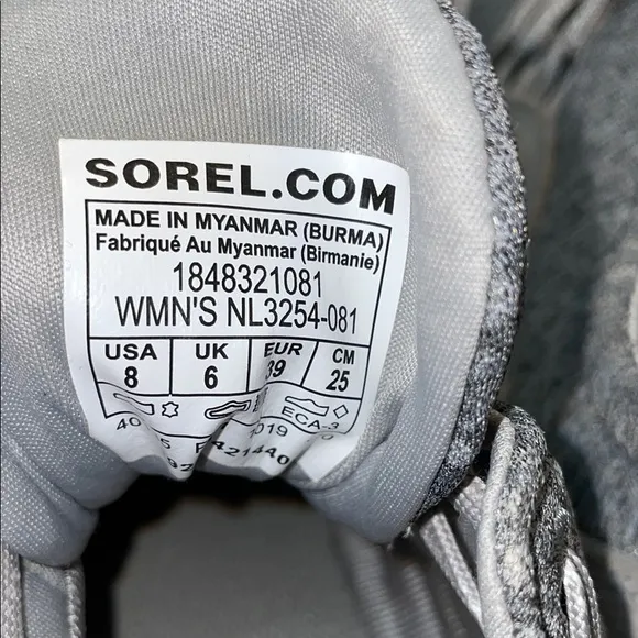 Sorel Out N About Plus Sneaker Athletic Activewear Waterproof  Tie Woman Sz 8