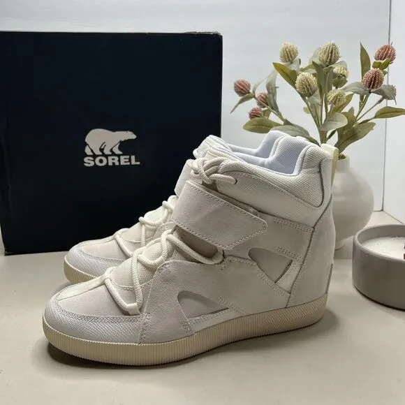 Sorel Out N About Sport Wedge Waterproof Shoes White Sea Salt Women's US 11 NWB