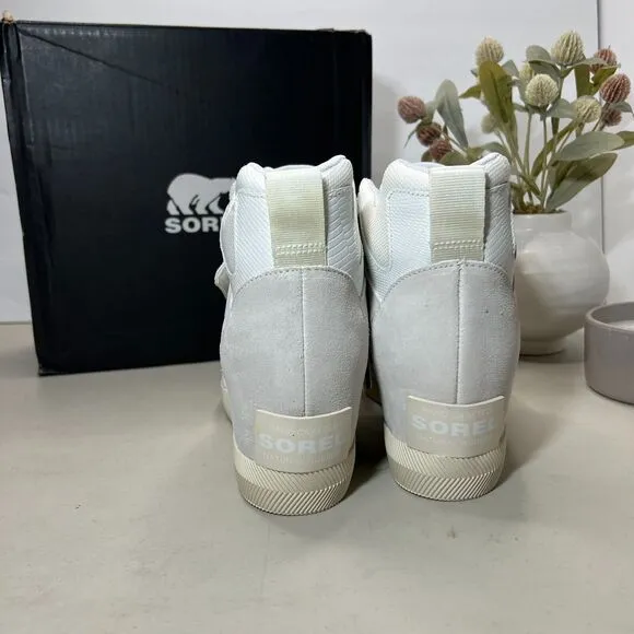Sorel Out N About Sport Wedge Waterproof Shoes White Sea Salt Women's US 11 NWB