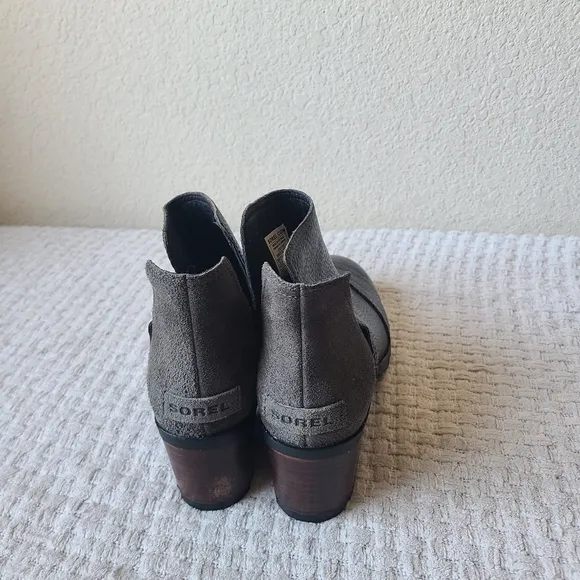 Sorel Pebbled Leather Ankle Boots Women's Size 8