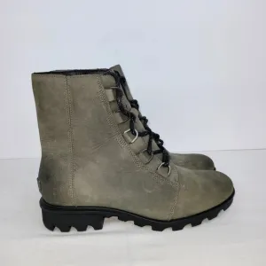 Sorel Phoenix Short Lace Green Waterproof Women's Boot US Size 10.5